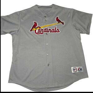 ST LOUIS CARDINALS Jersey Mens Size  XL DOUBLE BIRD JERSEY EUC Saint Cards READ